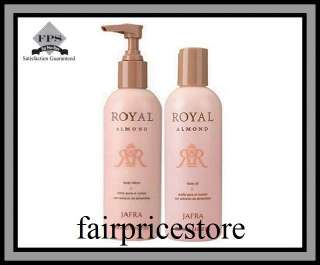 JAFRA ROYAL ALMOND BODY OIL AND LOTION NEW FRESH  
