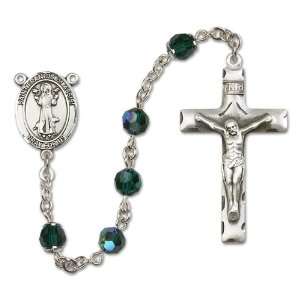  St. Francis of Assisi Emerald Rosary Jewelry