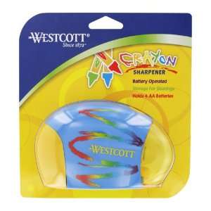   Westcott Manual Crayon Sharpener, Assorted Colors (14213) Office