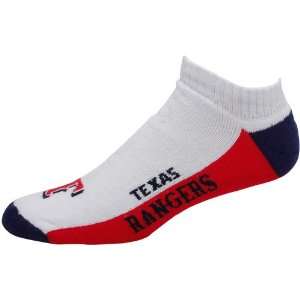  MLB Texas Rangers White Color Block Ankle Socks Sports 