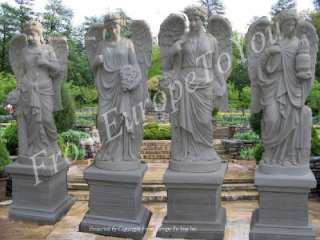 BEAUTIFUL 4 SEASONS HAND CARVED MARBLE STATUES ZH8  