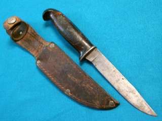 ANTIQUE BIG GAME HUNTING SKINNER BOWIE KNIFE KNIVES SURVIVAL CAPING 
