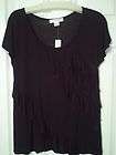 AUGUST SILK DELICATE RUFFLED TOP *NWT* PM