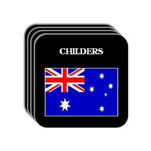  Australia   CHILDERS Set of 4 Mini Mousepad Coasters 