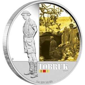  Australia   2011   1$ Famous Battle Tobruk 1941 1Oz Silver 