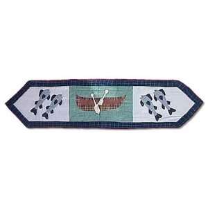 ZW Applique I theme Cabin Bear lodge Table Runners 16x36   16x72 