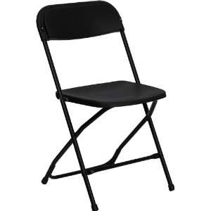   800 lb. Capacity Premium Black Plastic Folding Chair: Home & Kitchen