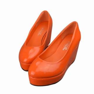 Stunning Princess Candy Color Wedge High Heels Womens Shoes Platform 