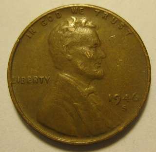 1946 S Lincoln Wheat Cent Penny  