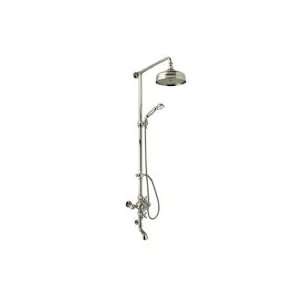 Rohl AC414X STN Exposed Wall Mounted Dual Control Thermostatic Bathtub 