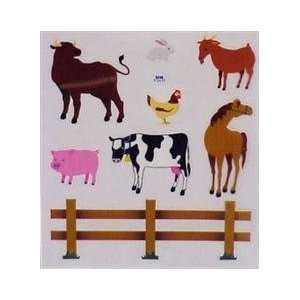  Farm Animal Scrapbook Stickers: Office Products