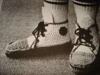 Sneaker Slippers Adult & Children Crochet Pattern Running Shoes  