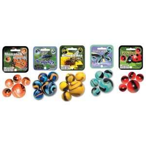  Garden Insects Mega® Marbles w/Marble Madness Booklet Toys & Games