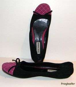 Steve Madden womens flats shoes 7.5 M black & purple LE  