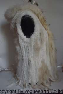 0675 new real raccoon trim rabbit fur 4 color hood vest  