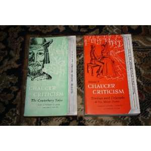  Criticism set. Includes: 1) Chaucer Criticism   The Canterbury Tales 