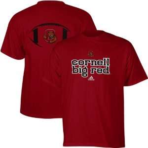  adidas Cornell Big Red Backfield T Shirt   Red: Sports 