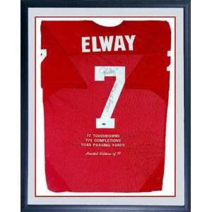  John Elway Stanford Cardinal Framed Autographed Jersey 