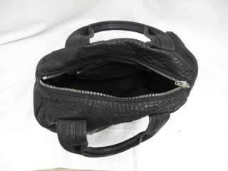Alexander Wang Black Pebbled Leather Rocco Bag W/ Nickel Hardware 