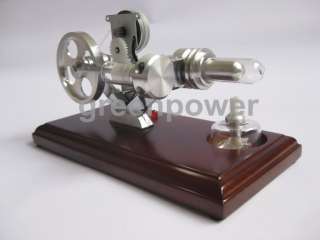 Friendly remind bellow Glass cylinder parts in the stirling engine 