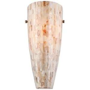  Possini Mother of Pearl Mosaic Wall Sconce: Home 