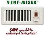 Air Vent Vent Miser Programmable Heating & Cooling For The Home Or 