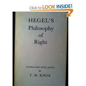  Hegels Philosophy of right Georg Wilhelm Friedrich Hegel Books