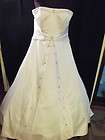 New,Plus size22,White Matte Satin Strapless Wedding Gown/Dress w/Train 