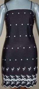 HOT Ecru Studio Black Summer Dress size L 7 By4ShipFREE  