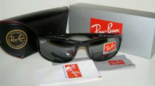 New RAY BAN Sunglasses PREDATOR 2 BLACK FRAME RB 2027 601/82 Polarized 