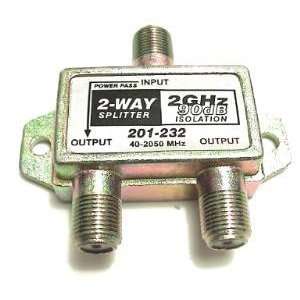   2GHZ 90DB VERTICAL SPLITTER   1 PORT POWER PASSIVE 2 WAY Electronics