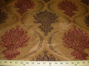 VICTORIAN ELEGANT~EMBROIDERED UPHOLSTERY FABRIC 3 4/8Y  