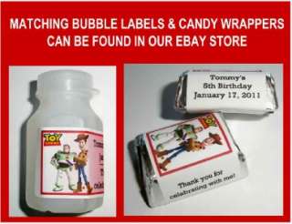 216 TOY STORY BIRTHDAY PARTY FAVORS HERSHEY KISS LABELS  