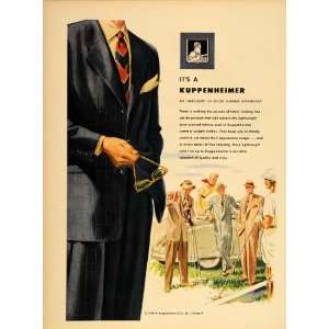  1949 Ad Kuppenheimer Men Summer Clothes Suits Polo 