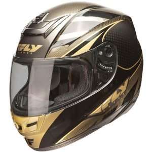 Fly Racing Paradigm Classic Black/Gold Helmet   Color  Gold   Size 