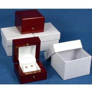   Rosewood Locking Earring Boxes Jewelry Gift Displays