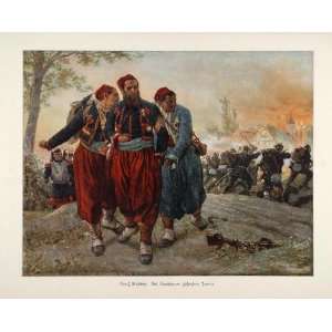  1895 Turkish Men Turks Battle Soldiers Georg Bleibtreu 
