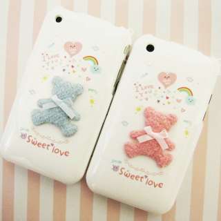 APPLE IPHONE 3G/3GS Hard Plastic Case BEAR For Couple  