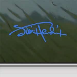  Jimi Hendrix Blue Decal Signature Rock Window Blue Sticker 