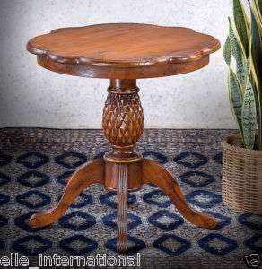 Antique Mahogany Pineapple Side Table Hand Made NEW WOW  