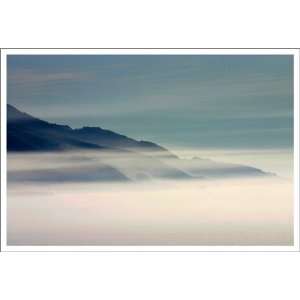   Photography California Coast Landscape Photos Mist, Matted to 11X14