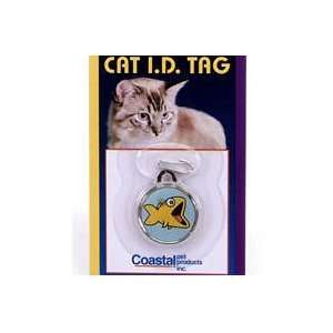  Coastal Cat ID Tag   Fish Pattern