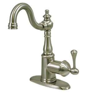   Handle Lavatory Faucet with Push Up Pop & Plate,: Home Improvement