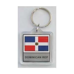  Dominican Republic   Country Lucite Key Rings Patio, Lawn 