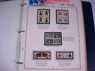 US, 2000+ Christmas Seals on pages/stockpages  