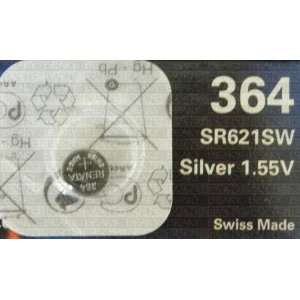  One (1) X Renata 364 Sr621Sw Silver Oxide Watch Battery 1 