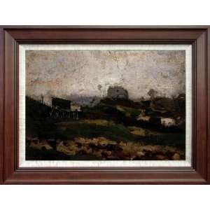 Hand Painted Oil Painting Vincent Van Gogh View Montmartre Quarry