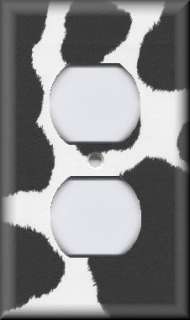 Outlet Cover Plate   Cow Print  