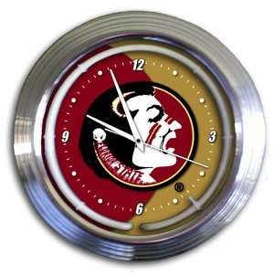    Florida State Seminoles Varsity Neon Clock