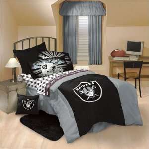  NFL Logo  Oakland Raiders Comforter , Pillowcase and 